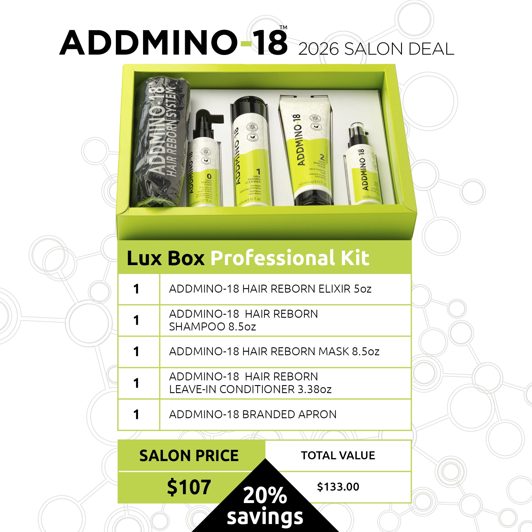 ADDMINO-18 LUX BOX HAIR REBORN SYSTEM