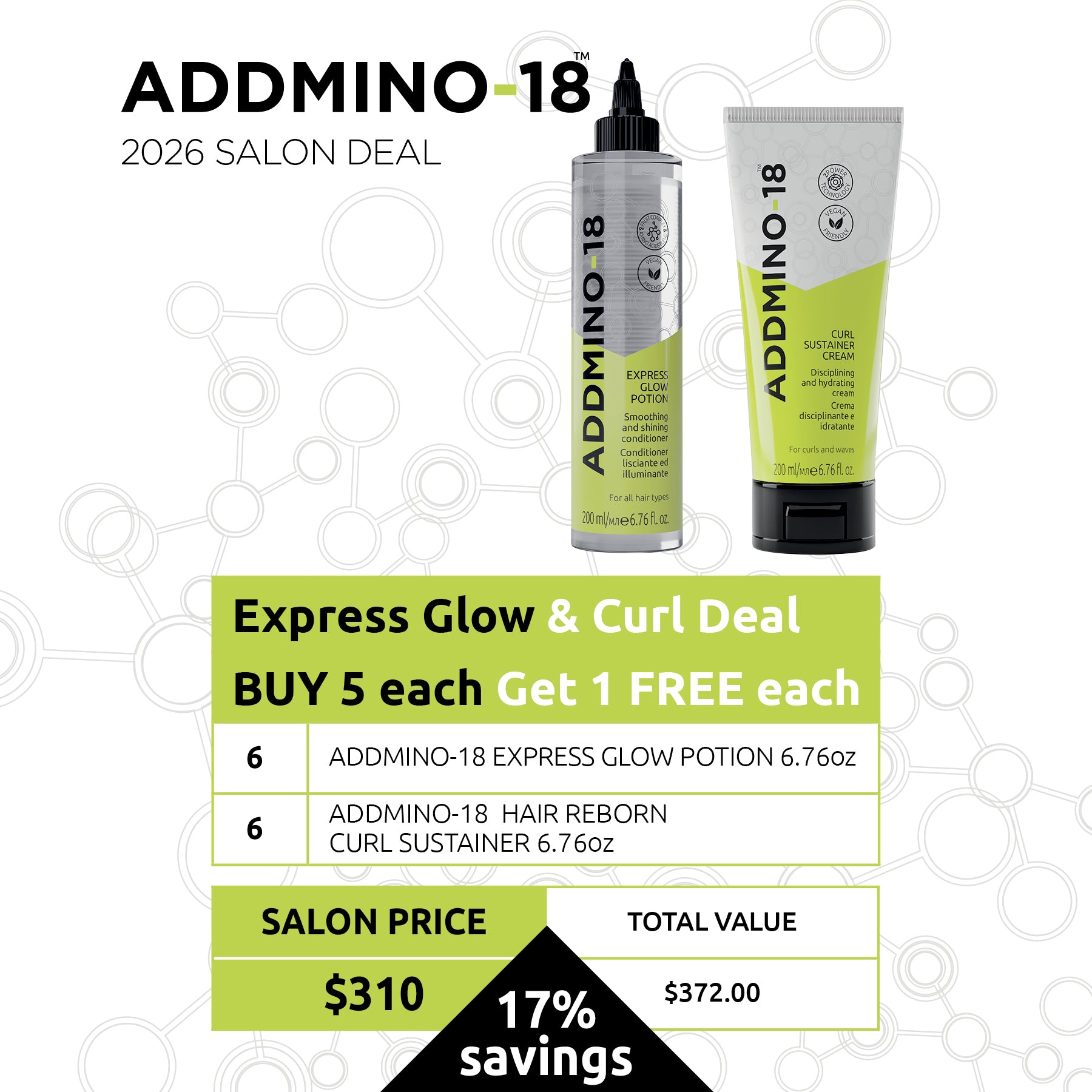 ADDMINO-18 Express Glow & Curl Deal