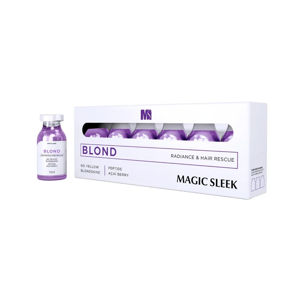 MAGIC SLEEK Blonde Radiance & Hair Rescue - 6X 15ml vials