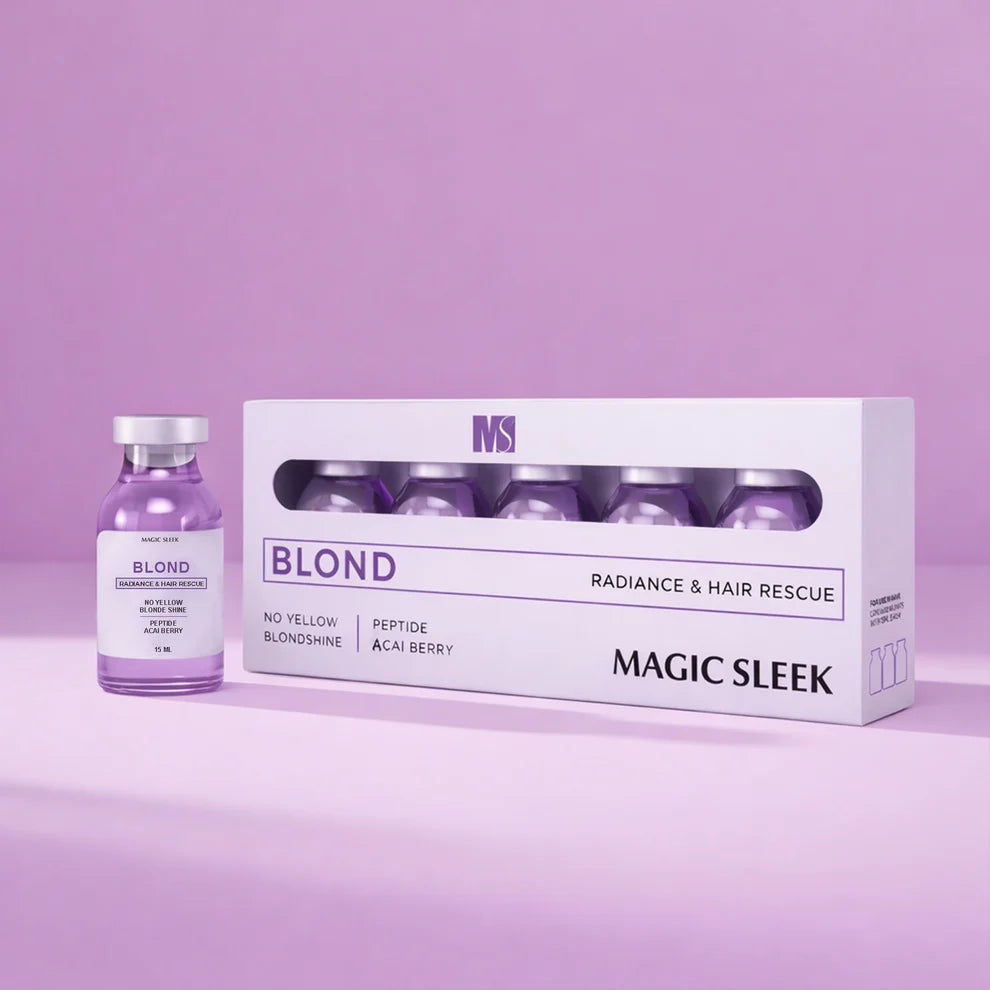 MAGIC SLEEK Blonde Radiance & Hair Rescue - 6X 15ml vials