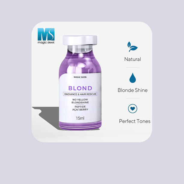 MAGIC SLEEK Blonde Radiance & Hair Rescue - 6X 15ml vials