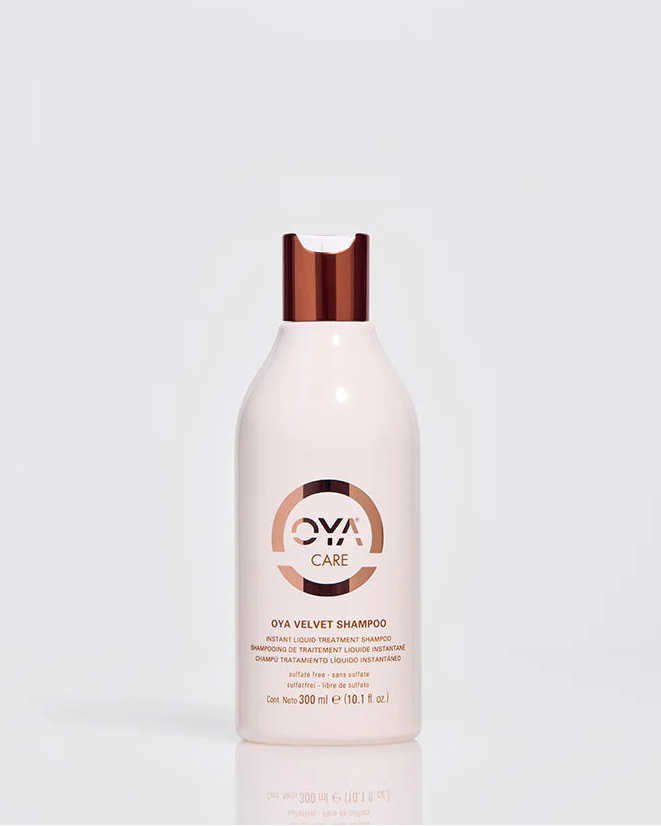 OYA Velvet shampoo bottle on a white background