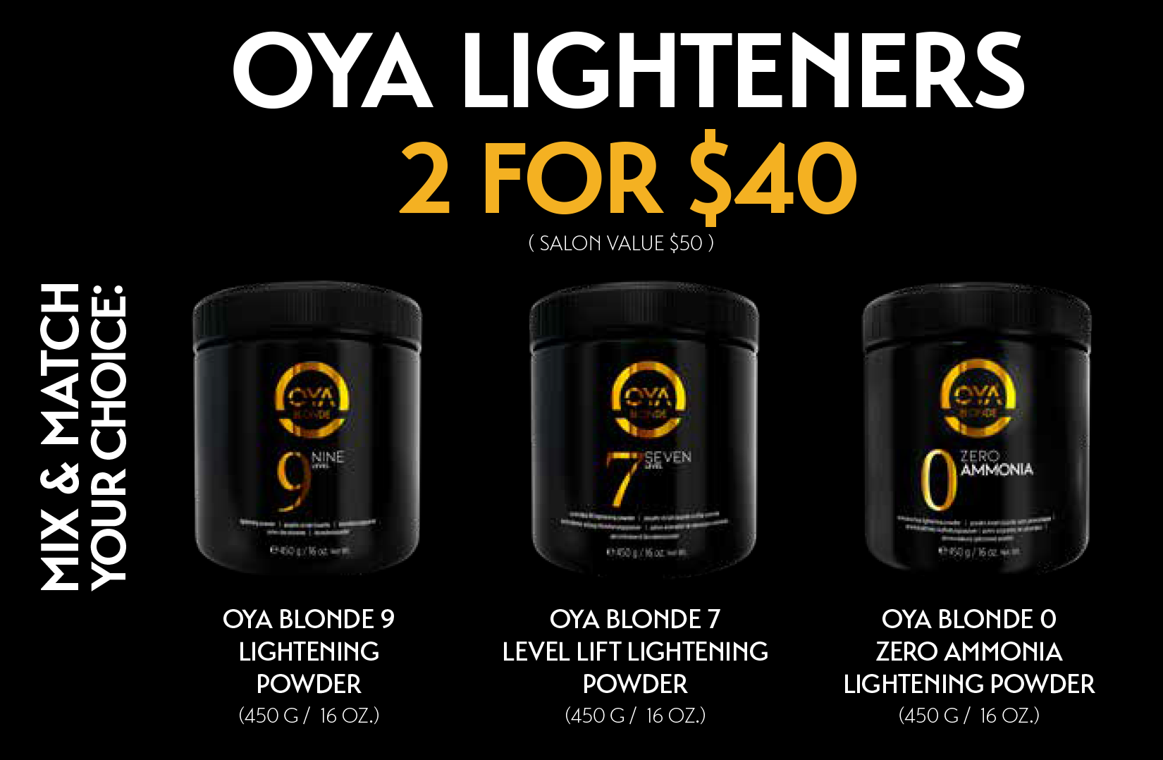 OYA 9 NINE LEVEL Lightening Powder 16oz Can