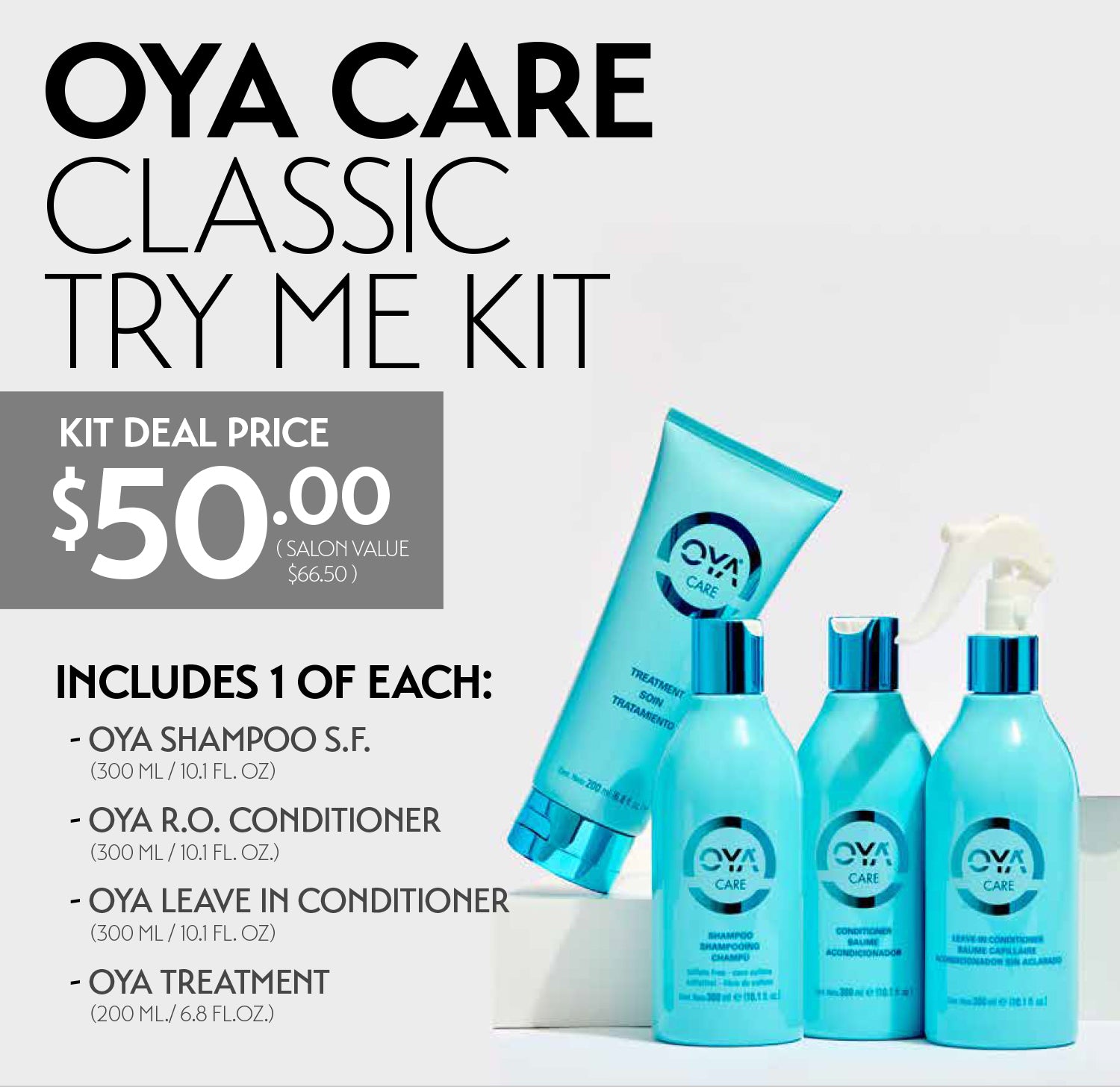 OYA CARE CLASSIC TRY ME KIT - M-J DEAL