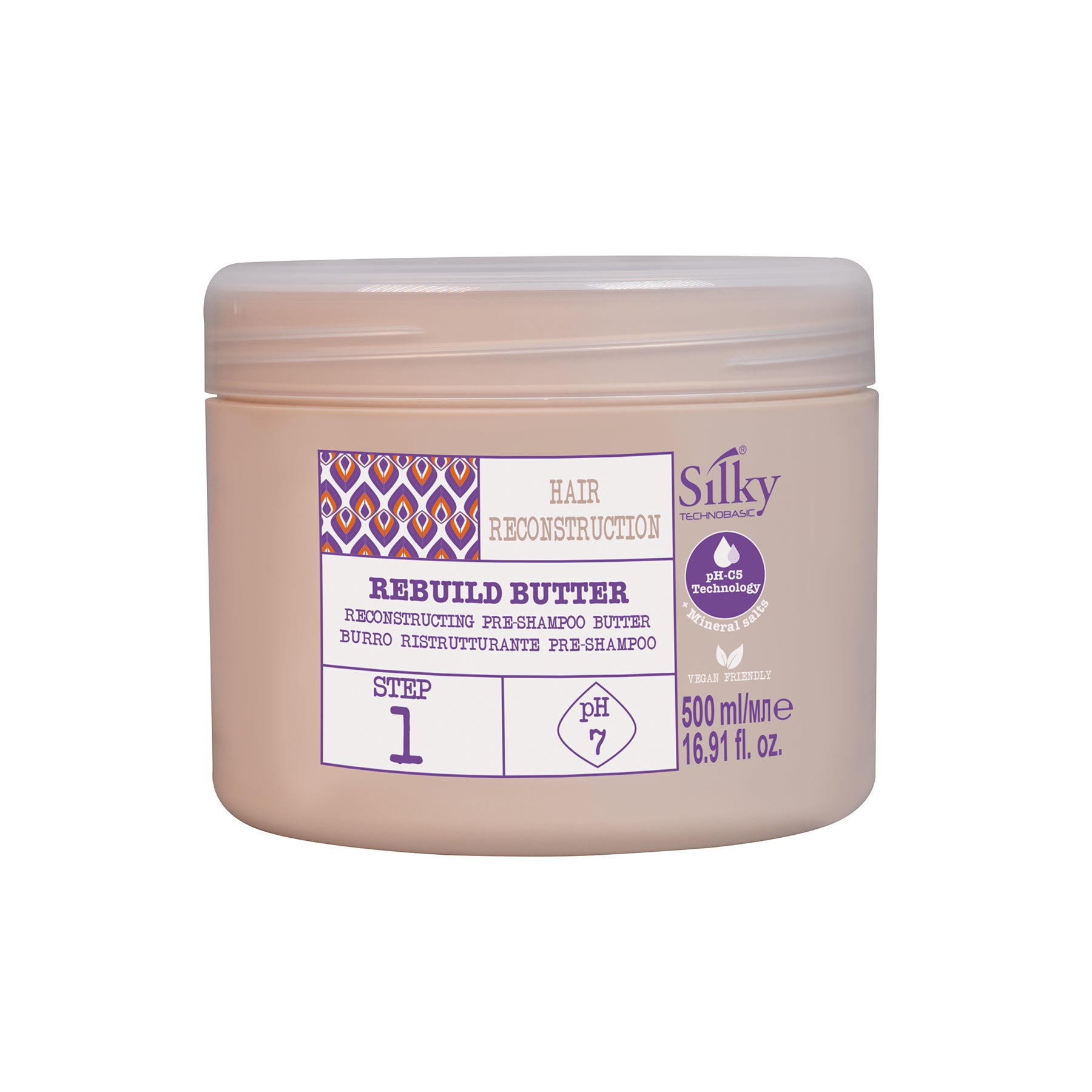 Step 1- SILKY REBUILD BUTTER 500 ML /16.9 OZ
