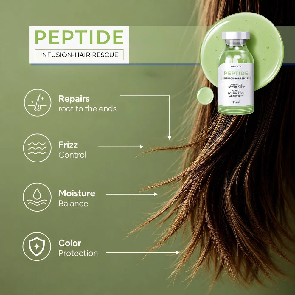 MAGIC SLEEK Peptide Infusion-Hair Rescue - 6X 15ml vials