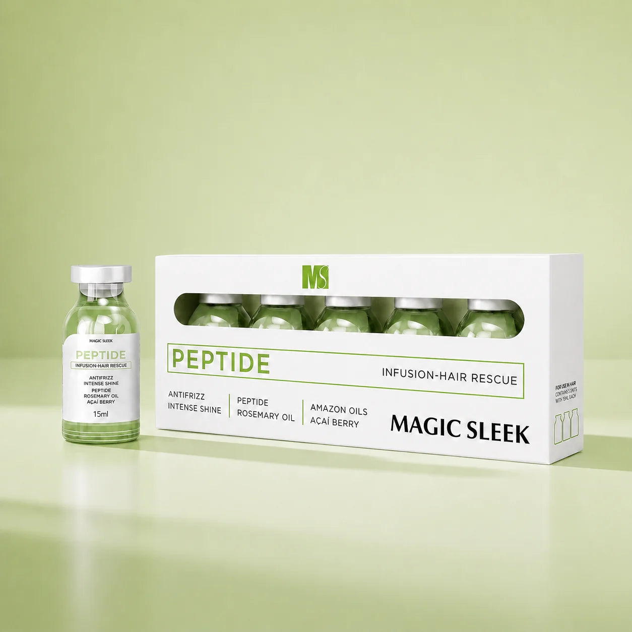 MAGIC SLEEK Peptide Infusion-Hair Rescue - 6X 15ml vials