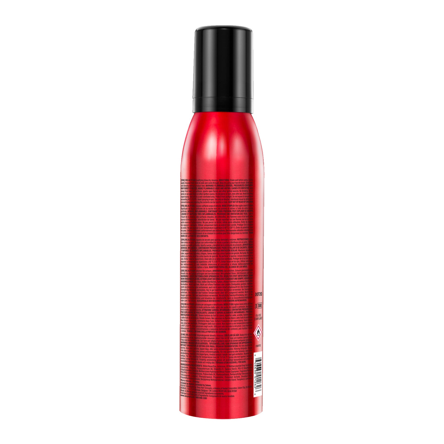 SEXYHAIR Big Altitude Blow Dry Mousse 6.8 oz
