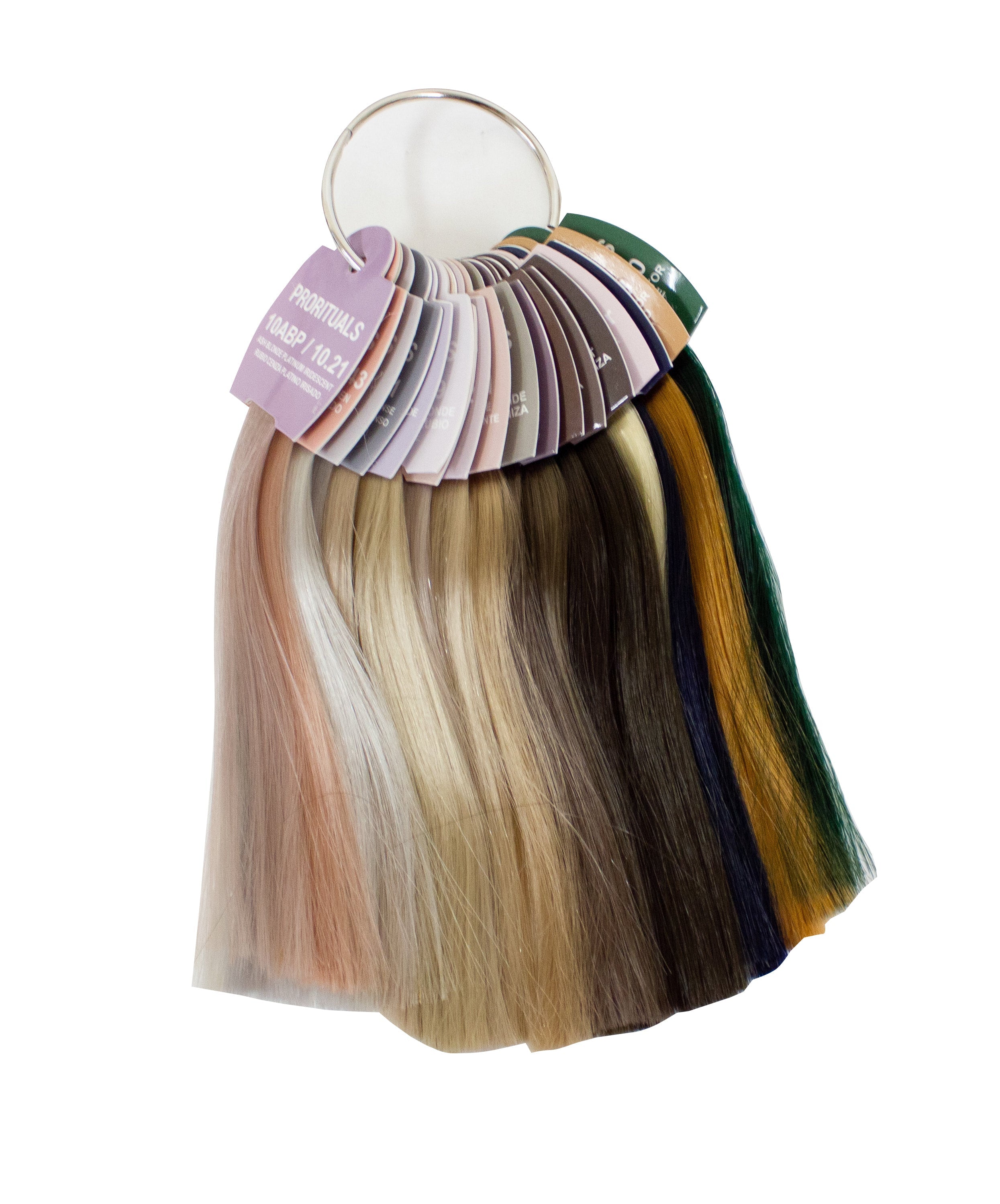 PRORITUALS PROFESSIONAL HAIR COLOR Chart & Swatch Rings