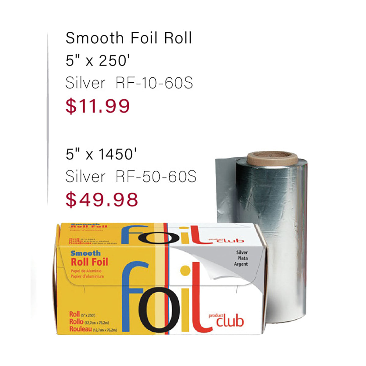 PRODUCT CLUB SMOOTH FOIL ROLL