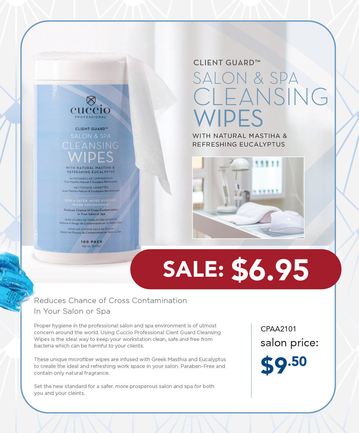 SALON & SPA CLEANSING WIPES by Client Guard