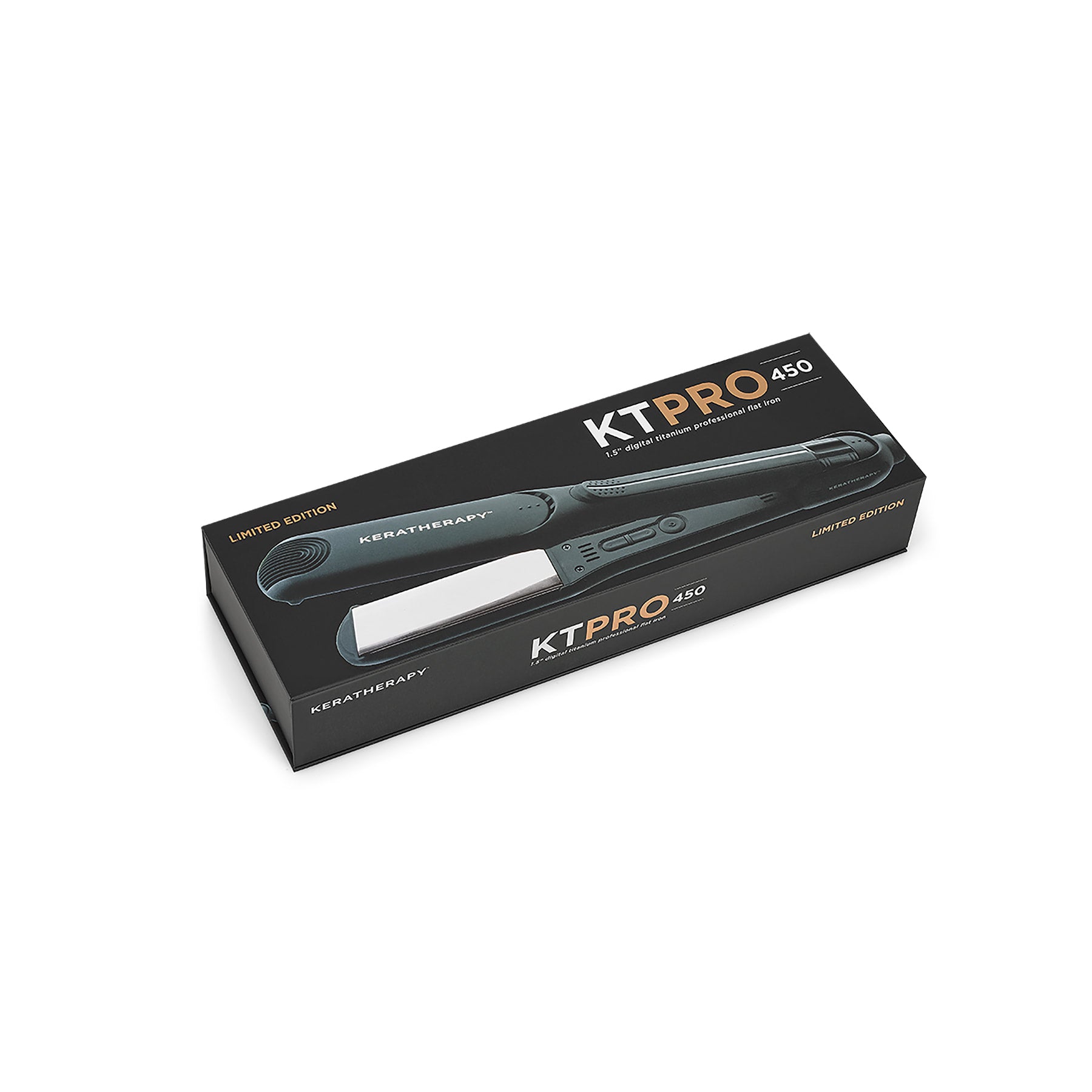 Keratherapy KT PRO450 Titanium Digital Flat Iron (Black w/Rose Gold Plates)